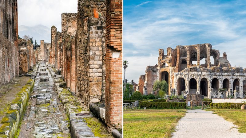 The ruins of Pompeii in Campania, Italy!