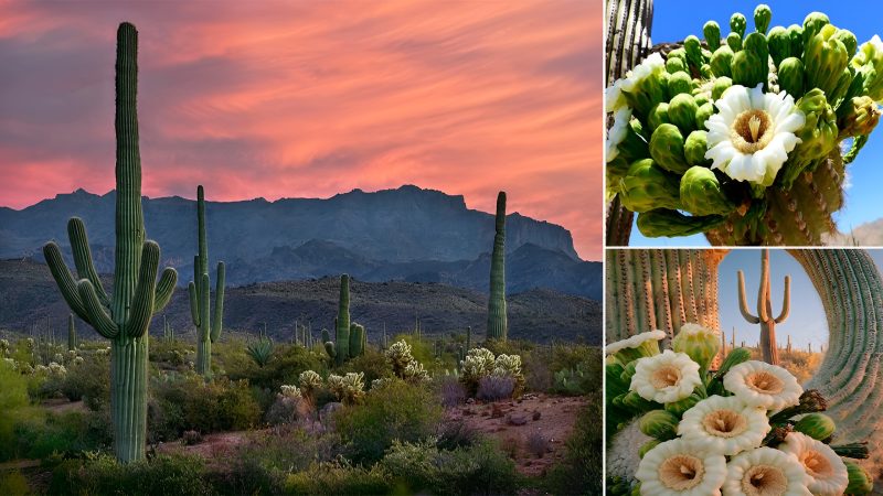 The Saguaro Cactus, the largest cactus in the world