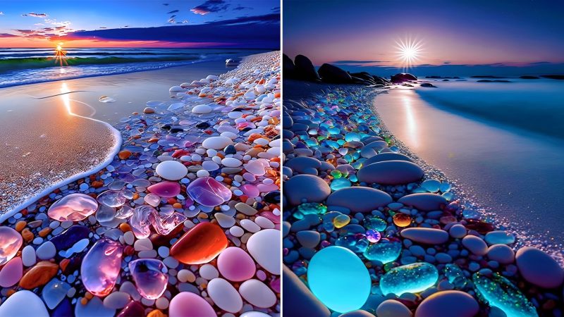 Discover the Captivating Beauty of See-Through Stones Along the Beach