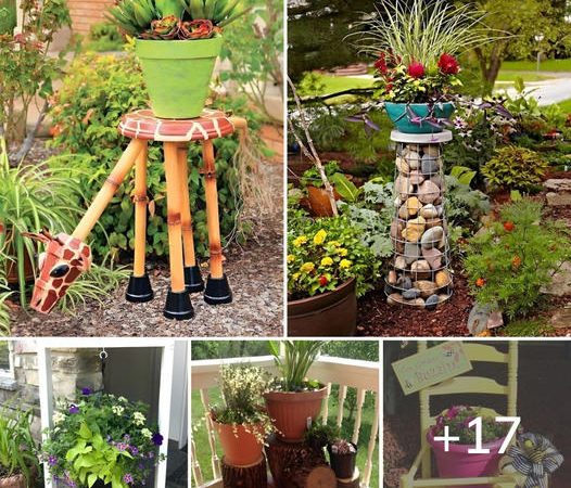 Easy DIY Plant Stand Ideas Using Upcycled Materials