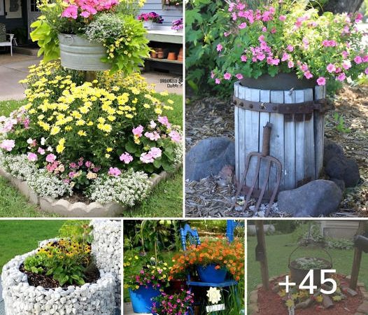 45 Super DIY low budget ideas for decorating your yard and garden