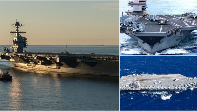 The Mighty USS Gerald R. Ford: Largest Aircraft Carrier in the World Takes Action