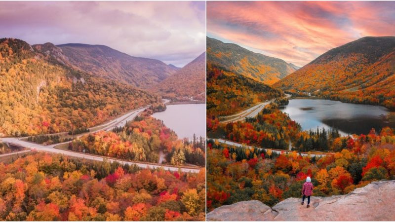 Hike the Artists Bluff Trail in Franconia Notch State Park NH, USA!